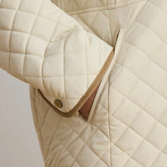 NEW Lauren Ralph Lauren Moda Cream Quilted Corduroy Trim Jacket Plus Size XXL - Picture 5 of 16